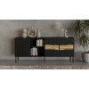 Cama INSERTO 3D1W chest of drawers 190x40x80 black + LED