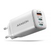 AXAGON ACU-DPQ65W GaN Wall charger 65W, 3x port (USB-A + dual USB-C), PD3.0/PPS/QC4+/Apple