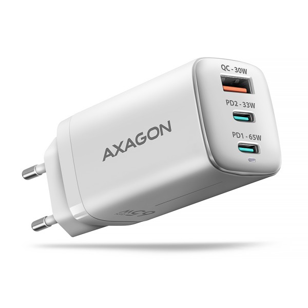 AXAGON ACU-DPQ65W GaN Wall charger 65W, ...