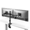 Maclean desk mount for 2 monitors, VESA 75x75 and 100x100, 17-32", 2x 9kg, MC-754N