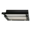 CATA | Hood | TF 2003 600 GBK | Telescopic | Energy efficiency class C | Width 60 cm | 390 m³/h | Mechanical control | LED | Black Glass