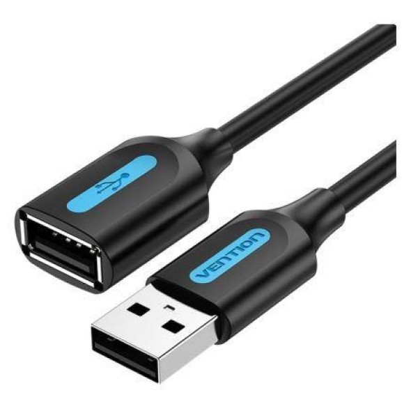 CABLE USB2.0 MALE TO FEMALE/5M BLACK ...
