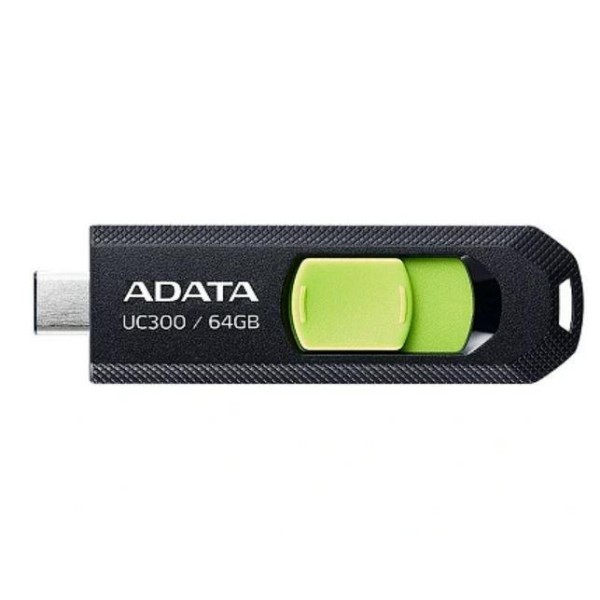 MEMORY DRIVE FLASH USB-C 64GB/ACHO-UC300-64G-RBK/GN ADATA