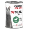 John Dog 99 menu dorosły królik karma mokra dla kota 400g