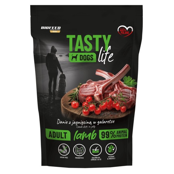 BIOFEED Tasty dog life jagnięcina 90% ...