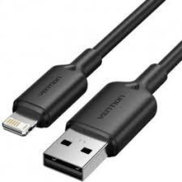 CABLE USB2.0 TO LIGHTNING/2M BLACK LAMBH ...