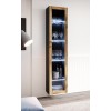 Cama glass-case VIGO '180' 180/40/30 black/wotan oak