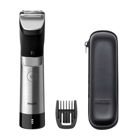 Philips | Beard Trimmer | BT9810/15 | Cordless and corded | Number of length steps 30 | Step precise 0.4 mm | Black/Silver