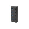 Natec USB 3.0 HUB, Mantis 2, 4-Port, On/Off with AC Adapter | Natec | 4 Port Hub With USB 3.0 | Mantis NHU-1557 | Black