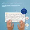 KEYBOARD COMPACT BREAK ENG/WHITE RGOCOUSWDWH R-GO TOOLS