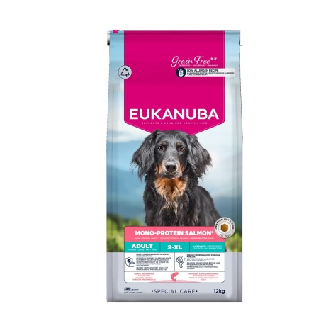 EUKANUBA Special Care Mono-Protein Adult, Salmon – dry dog food – 12kg