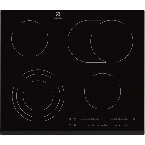 Electrolux EHF6547FXK hob Black Built-in 4 zone(s)