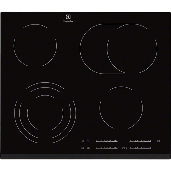 Electrolux EHF6547FXK hob Black Built-in 4 ...