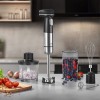 Caso Cordless 4in1 Hand Blender Set | Click & Mash | Hand Blender | 180 W | Number of speeds Variable speed control | Stainless Steel/Black