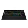 Corsair | Rubber Dome | Gaming Keyboard | K55 RGB PRO | Gaming keyboard | Wired | RGB LED light | US | Black