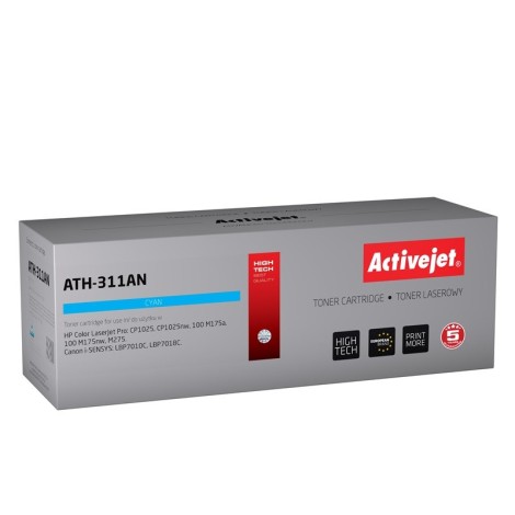 Activejet ATH-311AN Toner (replacement for Canon, HP 126A CRG-729C, CE311A; Premium; 1000 pages; cyan)