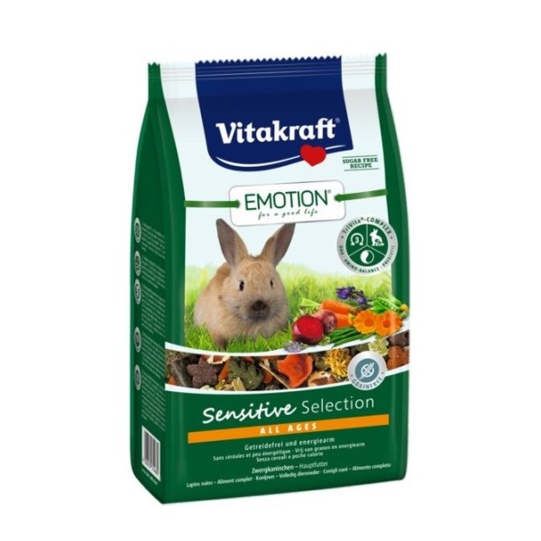 VITAKRAFT EMOTION Sensitive dry rabbit food ...