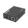 Intellinet 10GBase-T to 10GBase-R Media Converter, 1 x 10 GB SFP+ Slot, 1 x 10GB RJ45 Port