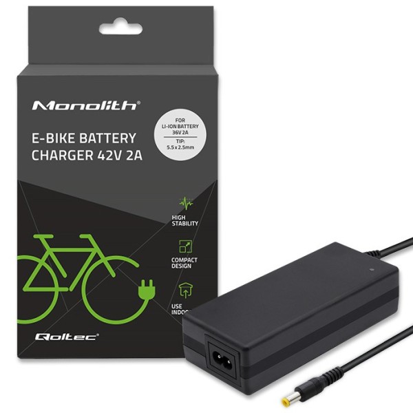 Qoltec 50761 Charger for e-bike batteries ...