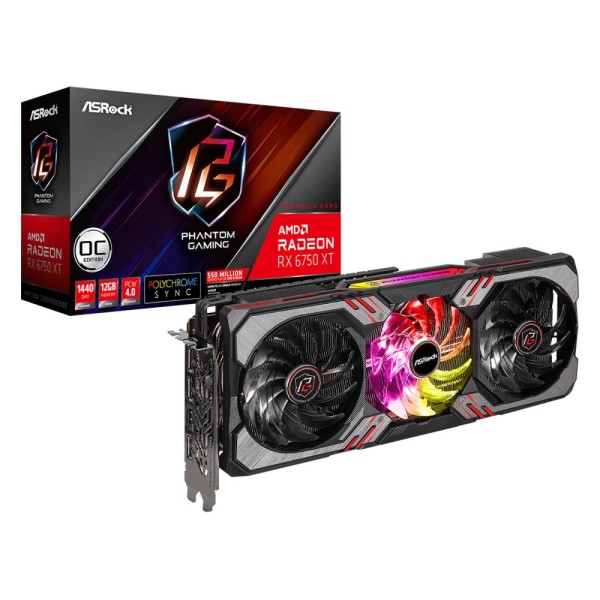 Graphics Card|ASROCK|AMD Radeon RX 6750 XT|12 ...