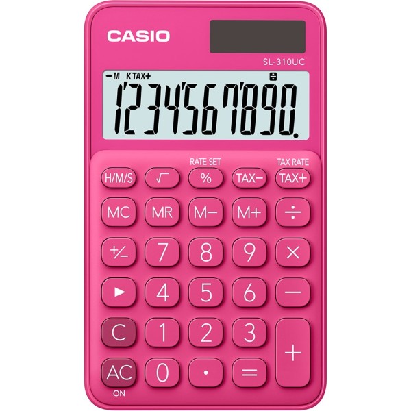 CASIO CALCULATOR POCKET SL-310UC-RD RED, 10 ...