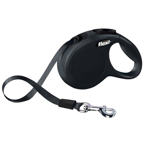 Flexi New CLASSIC 3 m Black Dog Retractable lead