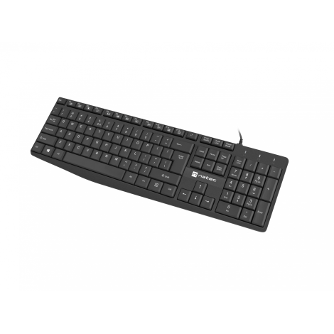 Natec | Keyboard | Nautilus NKL-1950 | Keyboard | Wired | US | Black | USB Type-A | 390 g