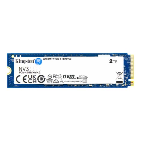 SSD|KINGSTON|NV3|2TB|M.2|PCIE|NVMe|3D NAND|Write speed 5000 MBytes/sec|Read speed 6000 MBytes/sec|TBW 640 TB|MTBF 200000 hours|SNV3S/2000G