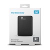 External HDD|WESTERN DIGITAL|Elements Portable|2TB|USB 3.0|Colour Black|WDBU6Y0020BBK-WESN