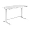 Electric Height Adjustable Desk | 72 - 121 cm | Maximum load weight 50 kg | Metal | White