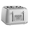 Morphy Richards Verve white 4 slice toaster