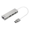 Digitus | 3-port USB Hub and Gigabit LAN adapter | DA-70250-1 | USB Hub