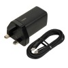 iBOX C-65 Black, GaN 65W universal charger UK plug
