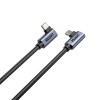 UNITEK USB-C CABLE DUAL 90° M/M 1M