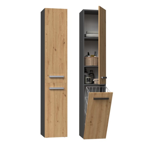 Topeshop NEL IV ANT/ART bathroom storage ...