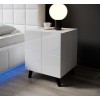 Cama bedside table REJA white gloss/white gloss