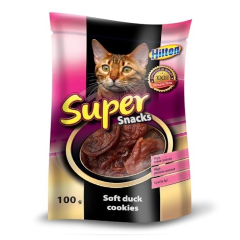 HILTON Soft duck cookies - cat treats - 100g