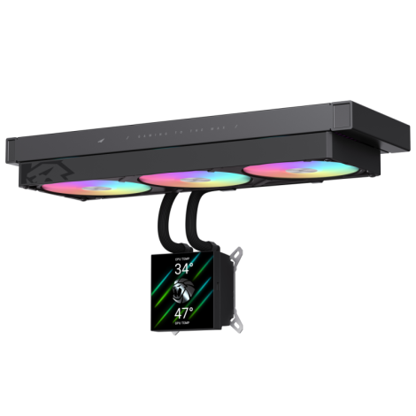 Gamemax CPU Liquid Cooler | GLACIER 360 LCD BK | Intel, AMD