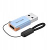 Adapter USB 3.1 Vention USB-A do USB-C ze smyczą stop aluminium