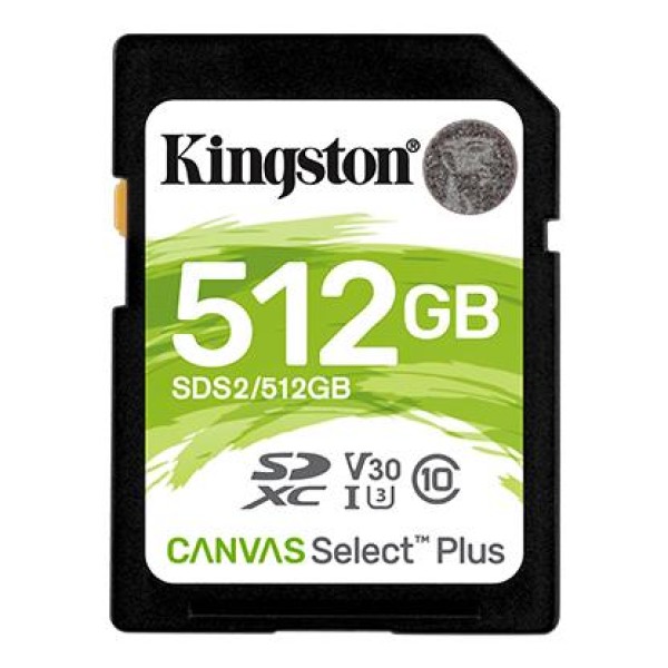 MEMORY SDXC 512GB C10/SDS2/512GB KINGSTON