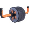 Pure2Improve 2 in 1 Ab Wheel and Kettlebell, Black/Orange
