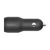 Belkin | Dual USB-A Car Charger 24W + USB-A to Lightning Cable | BOOST CHARGE