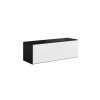 Cama full storage cabinet ROCO RO1 112/37/39 black/black/white