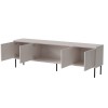 RTV cabinet ABI 4D 200x38x62 cashmere matt