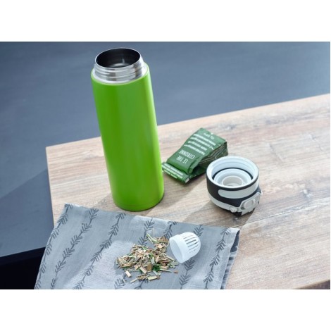 Leifheit 03277 travel mug 600 ml Black, Green Stainless steel