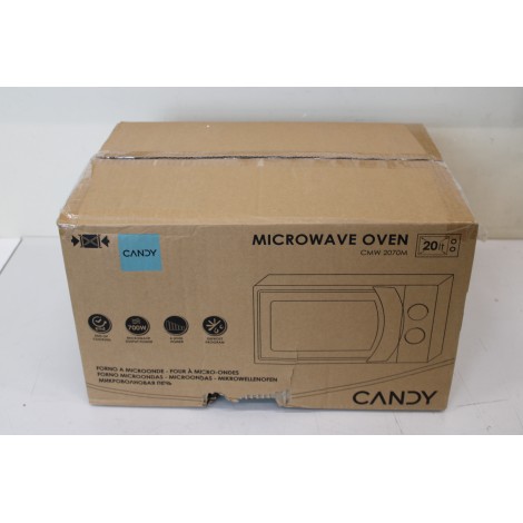 SALE OUT. Candy CMW 2070M Microwave -  | Candy | Microwave Oven | CMW 2070 M | Free standing | 700W W | White | DAMAGED PACKAGING