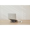 POUT EYES3 ANGLE - Aluminum portable laptop stand, grey