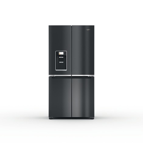 Whirlpool Refrigerator | WQ9I FO2BX EF | Energy efficiency class E | Free standing | Side by side | Height 187.6 cm | No Frost system | Fridge net capacity 355 L | Freezer net capacity 237 L | Display | 41 dB | Black