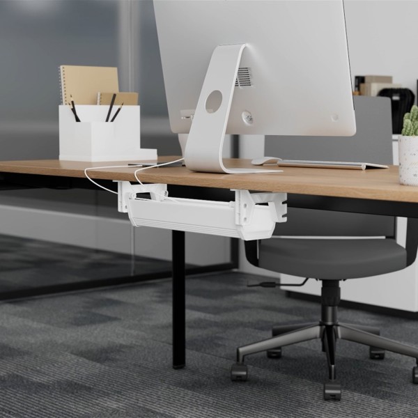 Maclean under-desk cable/extension organizer, max. load ...