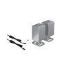 Sharp HT-SPR52021(SL) Q Soundbar 2.0.2 Wireless Rear Surround Speakers, Silver | Sharp